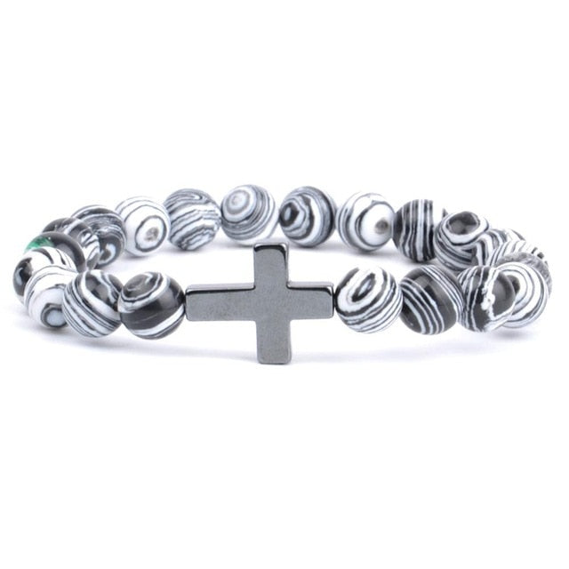 Stone Cross Bracelets - greenwitchcreations