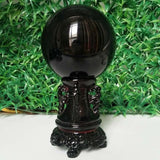 Obsidian Crystal Ball - greenwitchcreations