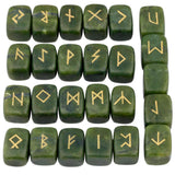 Green Jade Rune Set For Sale | Green Witch Creations Runes - greenwitchcreations