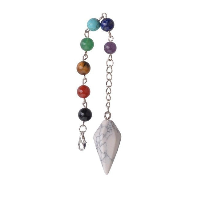 Crystal Chakra Stone Pendulums - greenwitchcreations