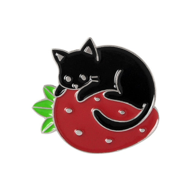 Cat Enamel Pins - greenwitchcreations