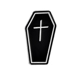 Coffin & Skeleton Enamel Brooches - Sold Separately - greenwitchcreations